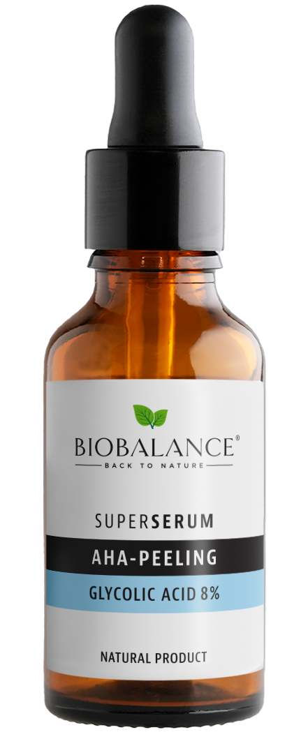 BIOBALANCE Super Serum  AHA -PEELING GLYCOLIC ACID   8%   30ml